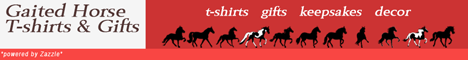 Gaited Horse T-shirts and Gifts at Zazzle banner